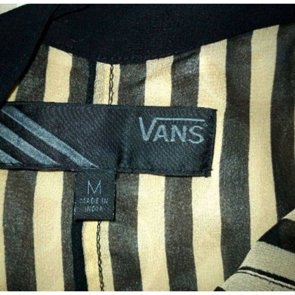 VANS STRIPE SLEEVELESS BLOUSE SZ.M EUC. - Picture 5 of 5